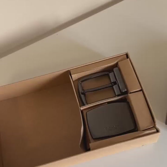 Coach reversible leather belt video