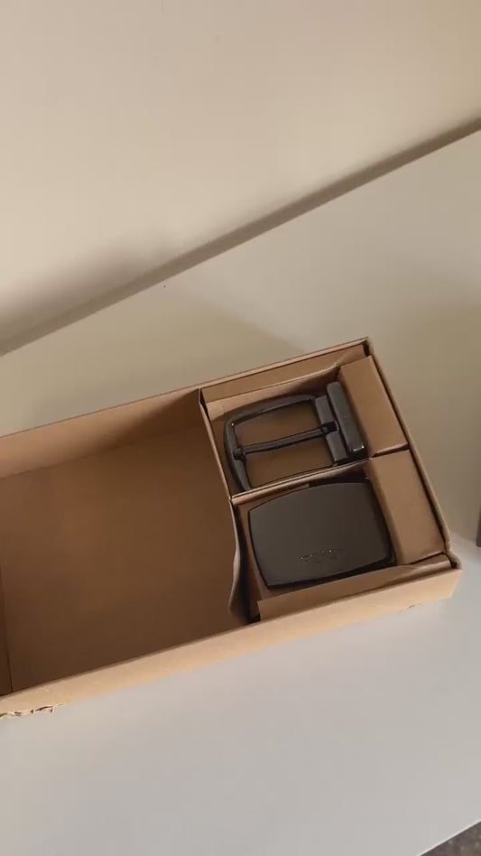 Coach reversible leather belt video
