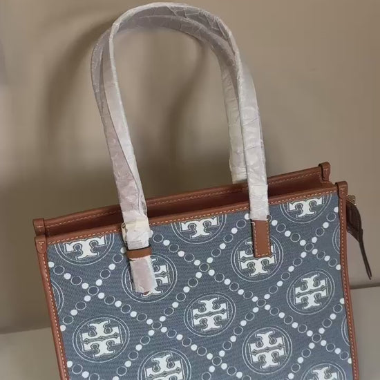 Tory Burch T Monogram small tote product video