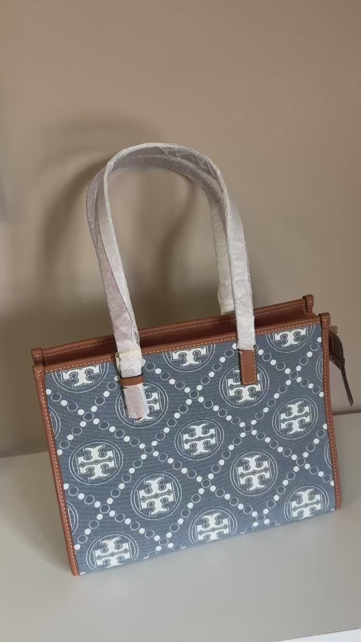 Tory Burch T Monogram small tote product video
