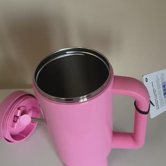 lululemon pink 40 oz insulated tumbler product video