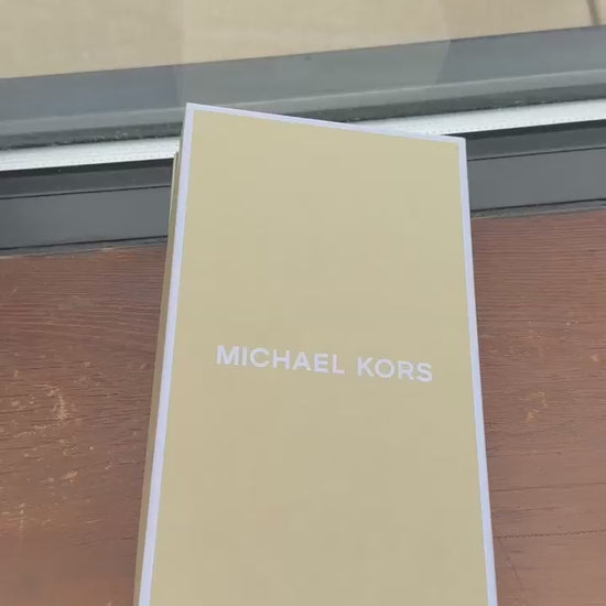 Michael Kors brown leather belt product video
