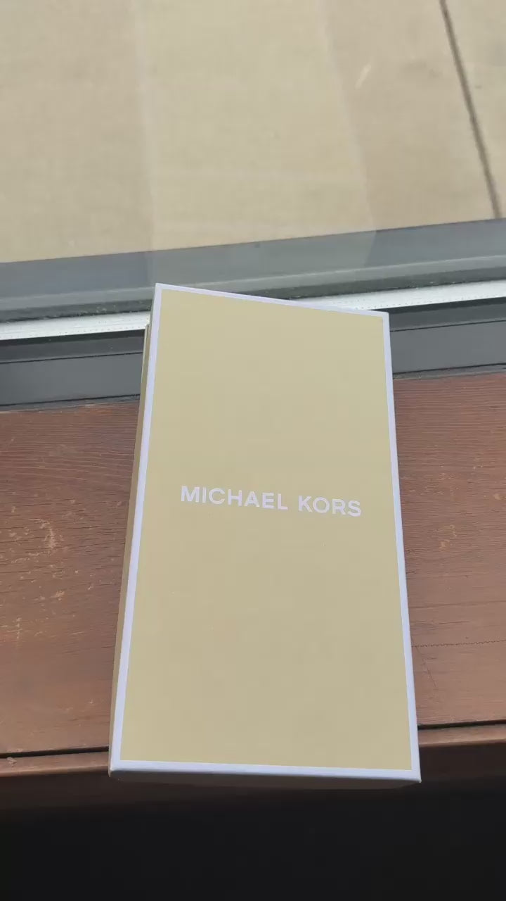 Michael Kors brown leather belt product video
