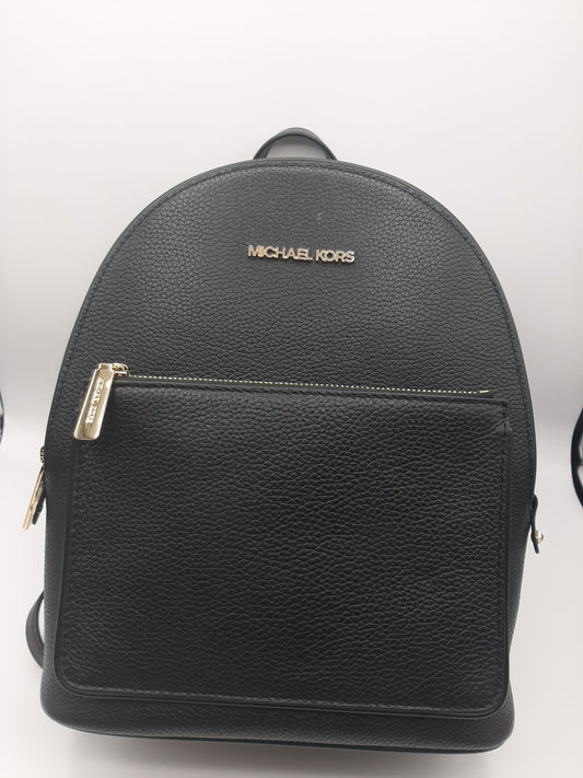 Michael Kors Adina Medium Backpack Pebbled Leather Black