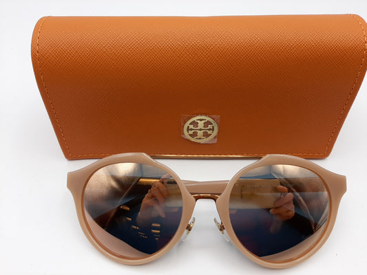 Tory Burch TY9048 1624R5 54-20 135 Light Pink/Rose Gold Round Unisex Sunglasses