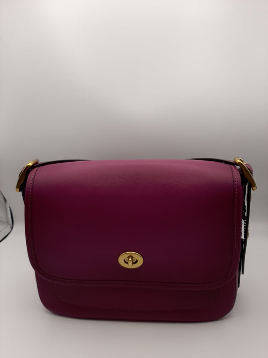 Coach 89127 Glovetanned Leather Rambler Crossbody Bag - Hibiscus