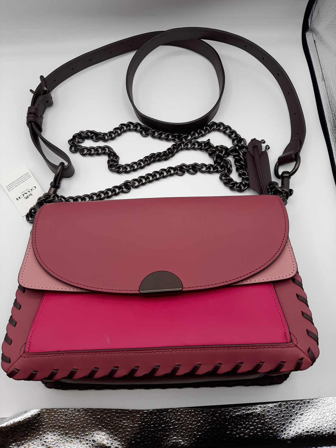 Coach dreamer in colorblock with whipstitch hot sale