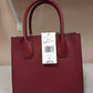 Michael Kors Mercer Medium Pebbled Leather Messenger Crossbody Bag  -Mulberry