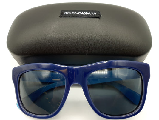 Dolce & Gabbana DG4203 2769/87 Dark Blue/Blue Rectangular Sunglasses