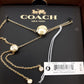 COACH F67072 Open Circle Slider Bracelet - Gold  - New
