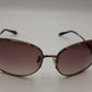ROBERTO CAVALLI Menta 660S 48F 61-15 130 Brown Metal/Brown Gradient Sunglasses