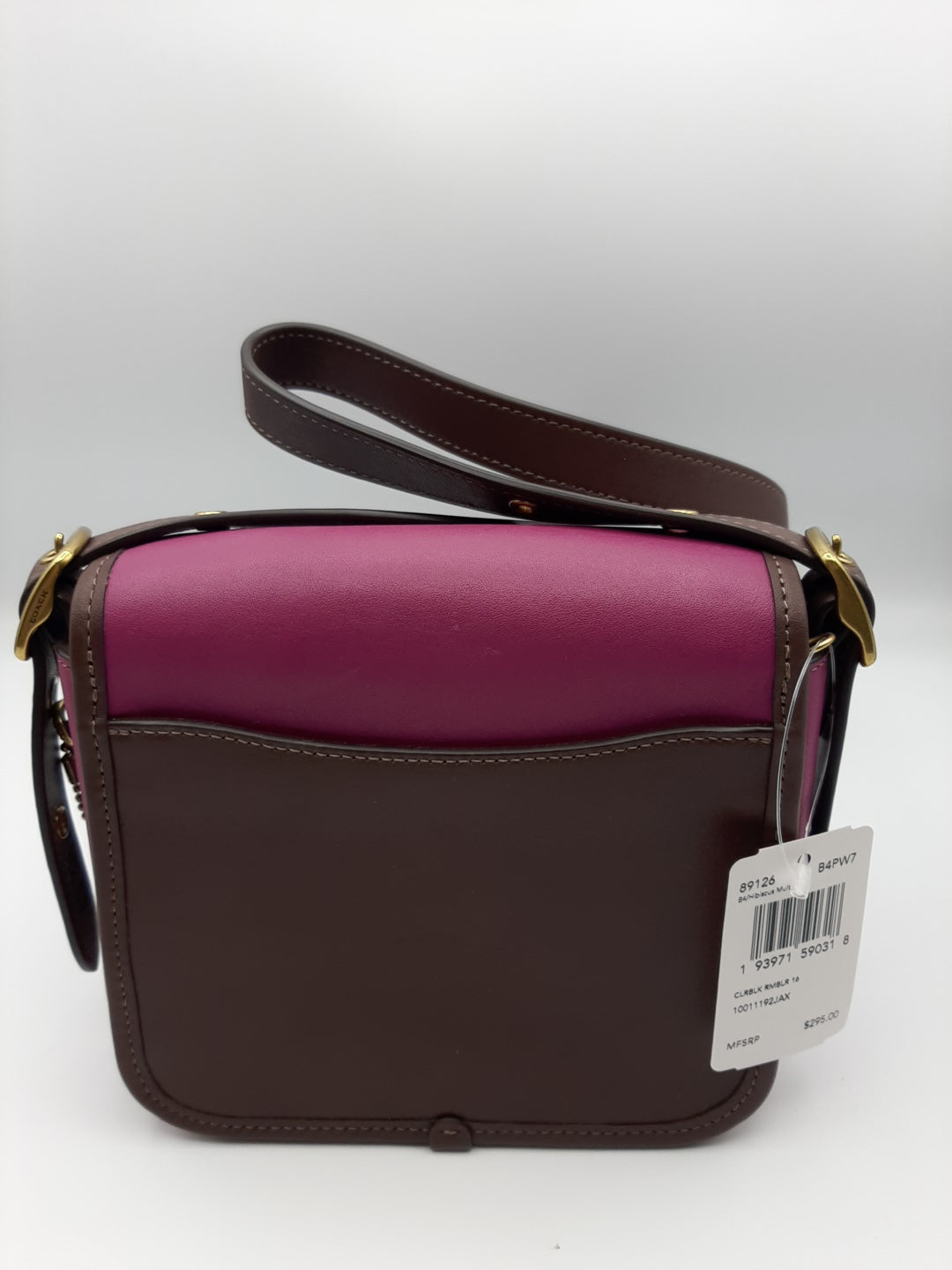 Coach 89126 Colorblock Rambler Crossbody Bag Hibiscus Multi