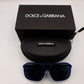 Dolce & Gabbana DG6083 2650/87 Dark Gray/Blue Rectangular Sunglasses