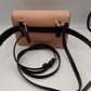 Coach C7618  Snake Emboss Foldover Belt Bag Crossbody - Brown Shell Pink