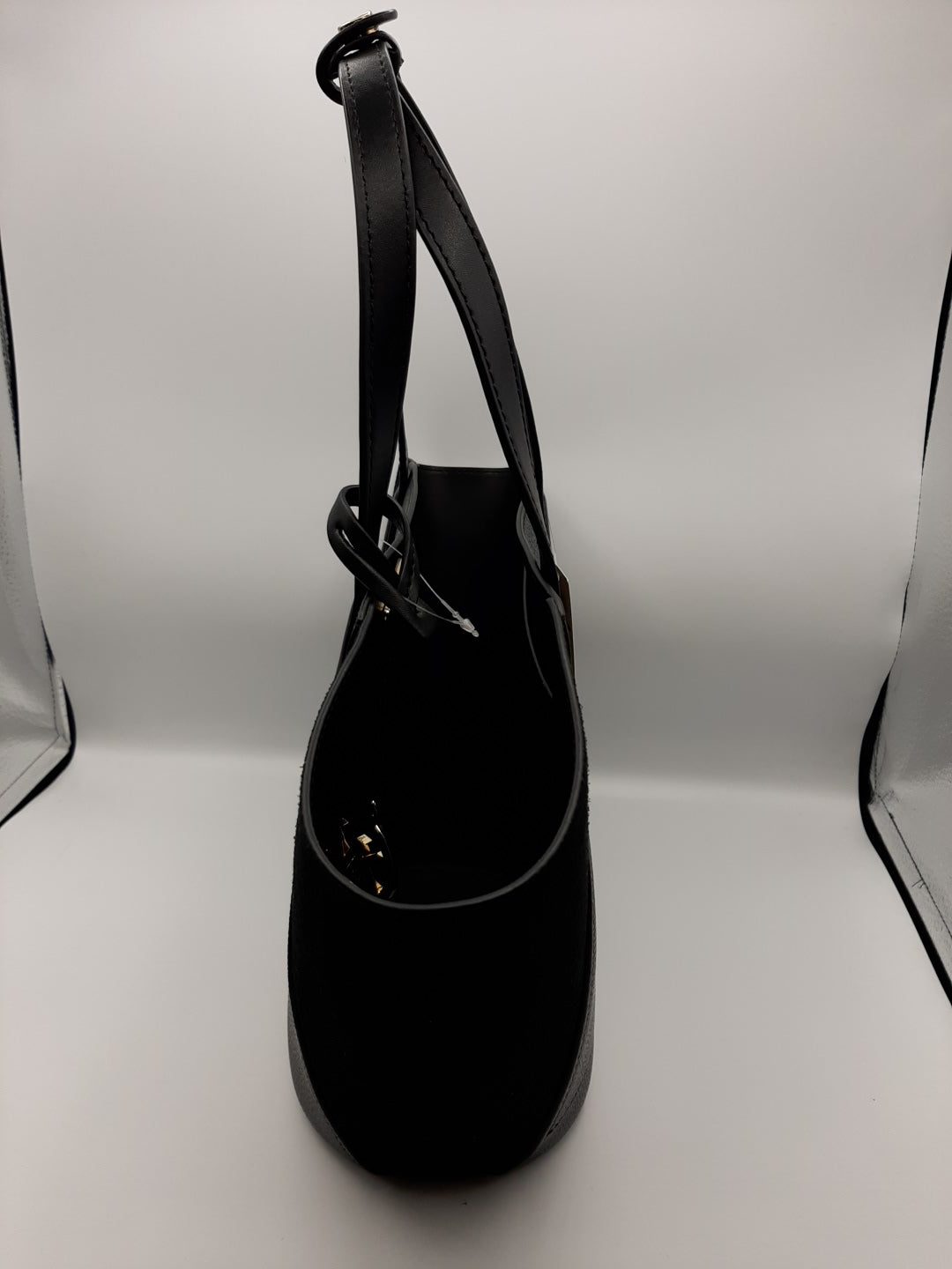 Michael Kors Portia Small Tote newest Handbag Pebbled Leather and Suede - Black