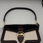 Coach 5555 Georgie Shoulder Bag With with color lock Linear Quilting - Chalk Multi