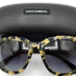 Dolce & Gabbana DG4197 2745/8G 53-21 140 3N Black Gold/Gray Square Sunglasses