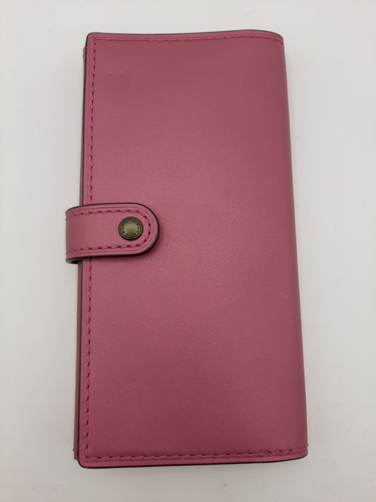 COACH F27250 Slim Trifold Wallet  Glovetanned Leather - Purple