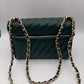 Michael Kors Rose Quilted Vegan Leather Small Flap Crossbody Bag - Racing Green
