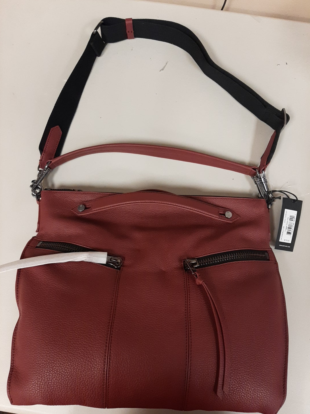 Botkier Woman's Leather Trigger Conv. Hobo Antic Cordovan Color