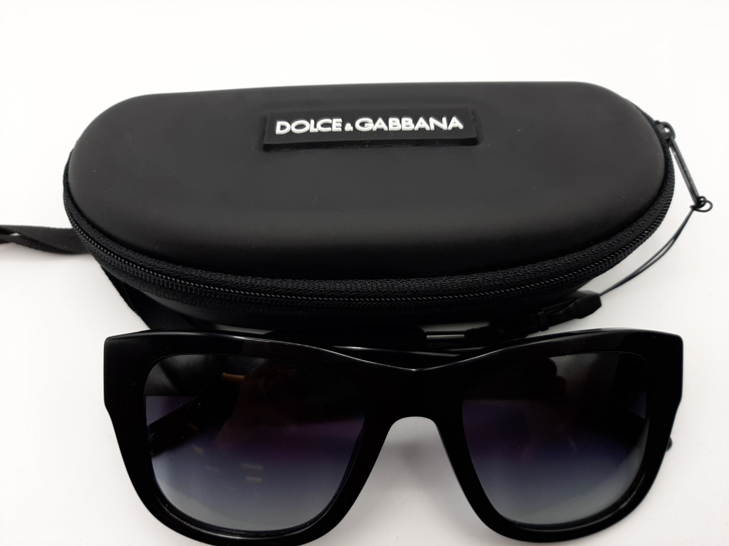 Dolce & Gabbana DG4177 Domenico 501/8G Black/Black Gradient Rectangular Sunglasses