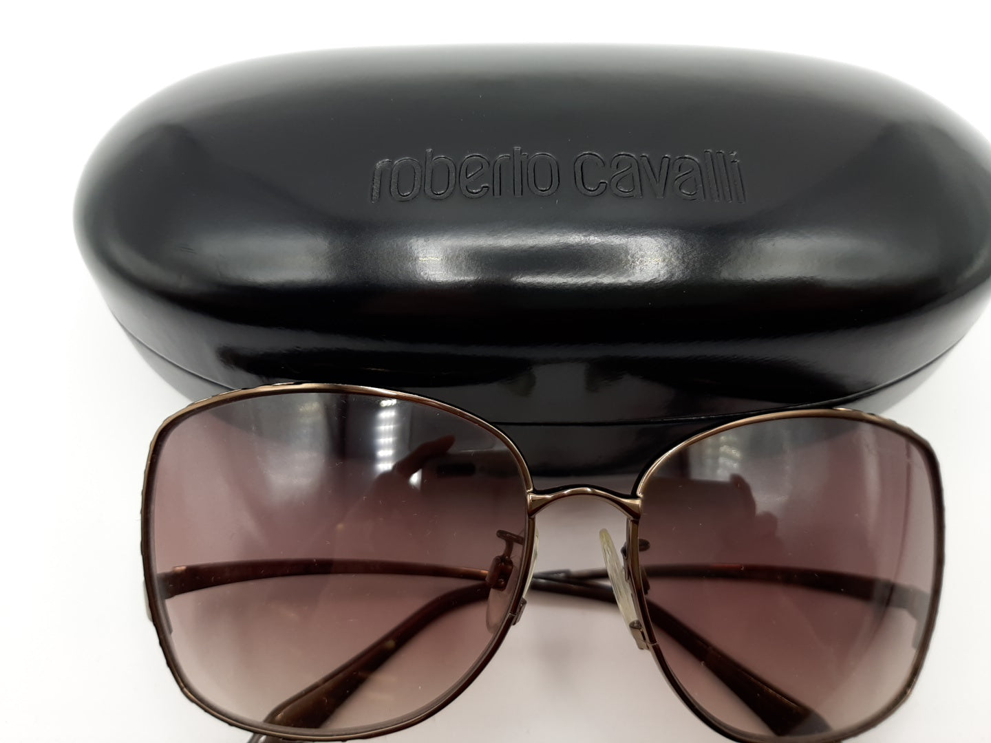 ROBERTO CAVALLI Menta 660S 48F 61-15 130 Brown Metal/Brown Gradient Sunglasses