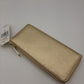 Michael Kors Bedford Large Three Quarter Zip Pebbled Leather Wallet - Pale Gold