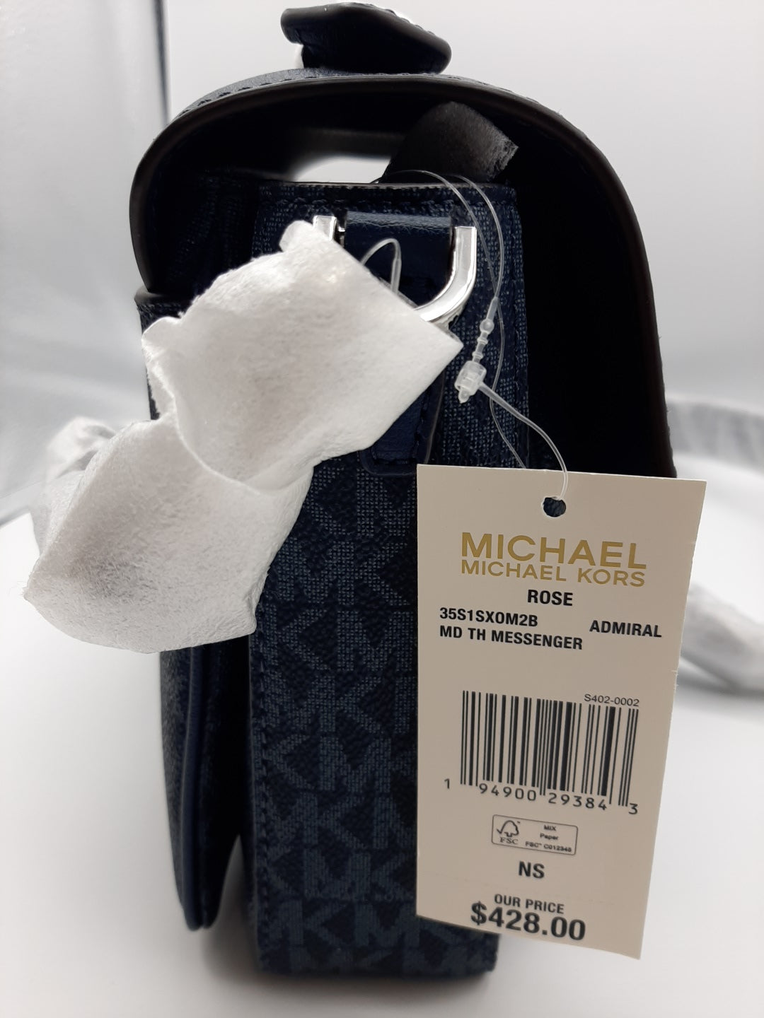Michael Kors Rose Top Handle Medium Messenger Crossbody Bag - Admiral