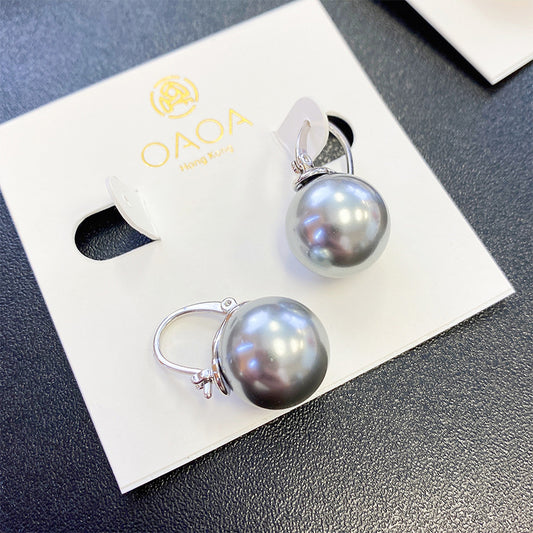 OAOA Pearl Drop Earrings - Silver