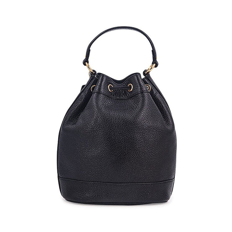 *NEW*Coach C 4100 DEMPSEY outlet DRAWSTRING BUCKET BAG *BLACK*