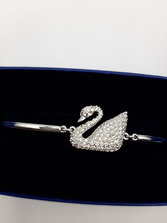 Swarovski Swan Bangle crystal/rhodium 5011990 Size M