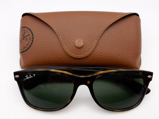 Ray Ban RB2132 New Wayfarer 902/58 55-18 3P Brown Sunglasses - New